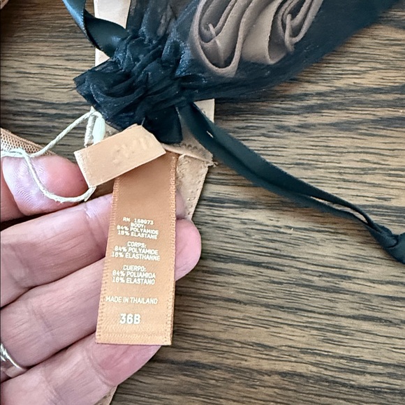 SKIMS‎ Mesh Strapless Underwire Bra SZ 36B IN Ochre NEW With Tags - Picture 7 of 9